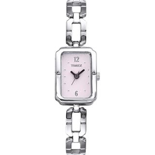 TIMEX LADIES T76751 ADJUSTABLE ST.STEEL BAND PINK DIAL WR.30M WATCH