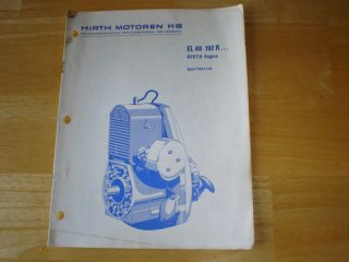 Hirth Engine El 48 192 R Spare Parts List Snowmobile Manual