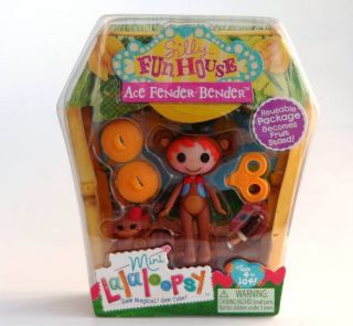 LALALOOPSY Ace Fender Bender Mini Doll MONKEY Fruit Stand Silly