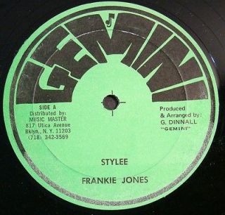 FRANKIE JONES Stylee ORIGINAL GEMINI 12 ~ HEAVENLESS RIDDIM ~ LISTEN