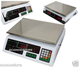Scale Food Meat Computing Counting Weight Deli Price Produce Market