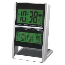 Ecotech Solar powered Executive Clock with Indoor Temperature # 65904