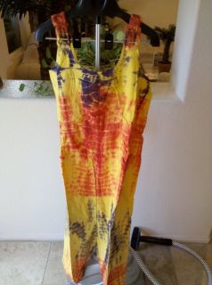 NEW Women HIPPIE Overalls (S,M,L) Red/Yellow/Pur ple   MSRP $39.95