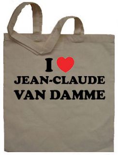 Love Jean Claude Van Damme Tote Bag Shopper   Can Print Any Name