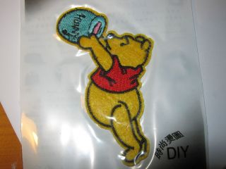 WINNIE THE POOH Embroidered Fabric Iron On Transfer Applique Patch