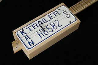 Liscense Plate Resonator Cigar Box Guitar
