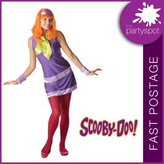 DAPHNE SCOOBY DOO Deluxe ADULT Fancy Dress costume   ALL SIZES
