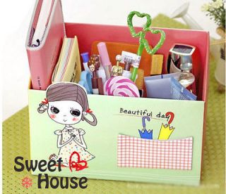 Stationery Paper Storage Boxes pencil stand cases easy desk box