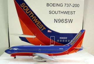 Inflight 200 1/200 Boeing 737 200 Southwest Airlines Canyon Blue