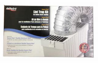 Deflecto LTF Supurr Flex Lint Trap Kit Indoor Dryer Venting Using