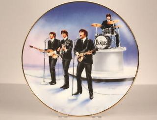 The Beatles 1991 Delphi China Collectible Plate Live In Concert Mint