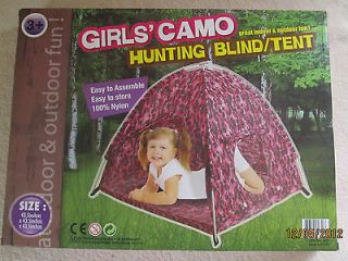 Girls Pink Camo Hunting Blind / Tent Indoor & Outdoor New