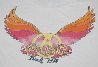 VINTAGE AEROSMITH TOUR T  SHIRT 1978 XL ORIGINAL