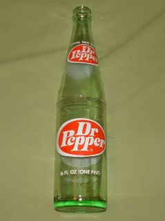 Dr Pepper Oval Emblem Vintage Glass Soda Pop Bottle Return for Deposit