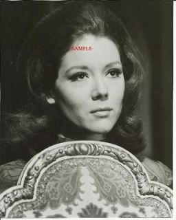 The Avengers Diana Rigg Emma Peel Close Up Behind Chair Black White