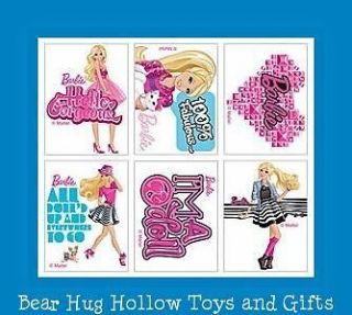 12 Barbie Temporary Tattoos Party Favors