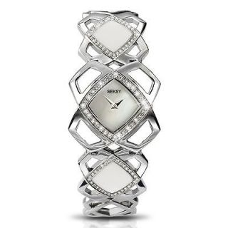 Seksy Sekonda Hidden Hearts Crystal Set Pearl Dial Watch 4422 Rp £80