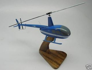 44 Raven Robinson Helicopter R44 Desk Wood Model Small