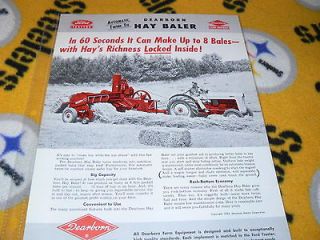 Ford Tractor Dearborn Hay Baler Dealers Brochure