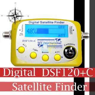 New Digital Satellite Signal Meter Sat Finder DSF120+C