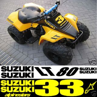 Stickers fit Suzuki LT80 LT50 LT 50 80 childs quad bike