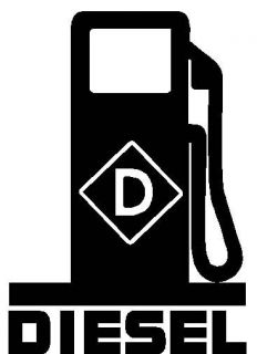 DIESEL Fuel Pump LOGO * Vinyl Decal Sticker * Fumes Powerstroke