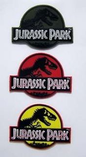 Jurassic Park Movie Logo Embroidered 4 Patch Set of 3 (JPPA SET3)