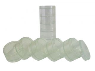 Stack Herbs Spices Medicine Plastic Jars Crafts Cosmetic Beads