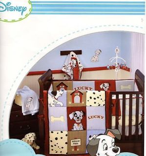 Disney 101 Dalmatians 5 Piece Crib bedding Set w/Musical mobile