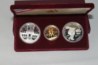 1983/1984 OLYMPIC SILVER AND GOLD 3 COIN SET