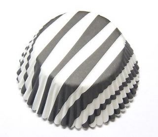 White Zebra Cupcake case liners paper Muffin Baking Cups 5x3cm NEW