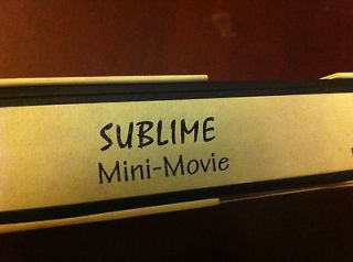Ultra Rare Sublime Promo VHS Tape MINI MOVIE SKUNK RECORDS Video