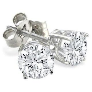 NEW 1.50ct Diamond Stud Earrings set in Platinum VS2 G
