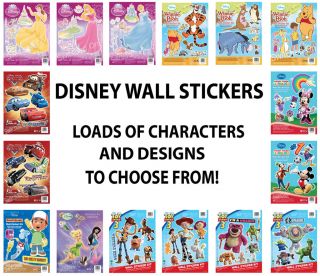 DISNEY WALL STICKERS   PERFECT FOR KIDS NURSERIES & BEDROOMS