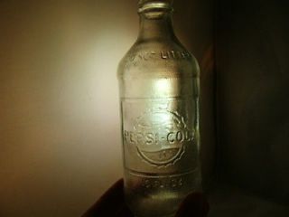 Vintage Soda Bottle   1960s No Deposit No Return Pepsi Cola 10 Ounce