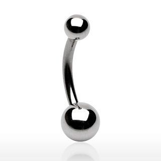 Surgical Steel Navel Belly Bar   Choose Your Size