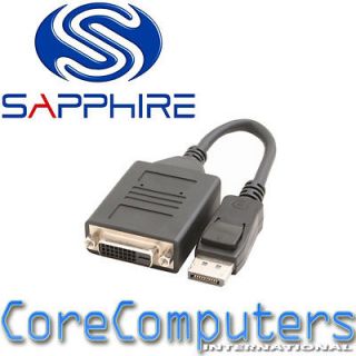 Sapphire Active DisplayPort DP to DVI Adapter Single Link ATI Radeon