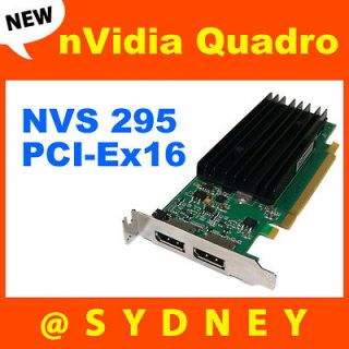 nVidia Quadro NVS 295 256MB Dual DisplayPort Low Profile #578226 001