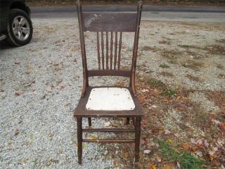 Wooden Rocking Chair Antique Old Stool Parlor Chairs NICE 7169