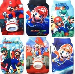 New Lot 50 pcs Super Mario mobile Phone  socks Case Bag Party gifts