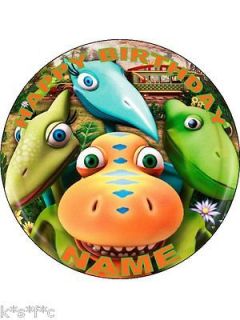 Dinosaur train 7.5 inch round Cake Topper Icing sheet or Rice Paper