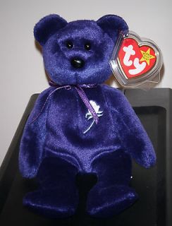 CT * Ty PRINCESS the (Diana) Bear 1997 Beanie Baby ~ Creased Tag