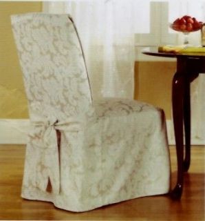 Sure Fit Dining Room Chair Cover Champagne Scroll NEW