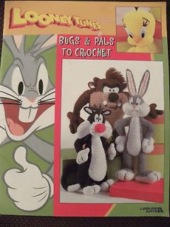 Bugs & Pals to Crochet Stuffed Toy Doll Pattern Bugs Bunny Tweety