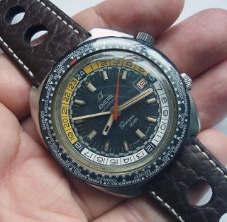 Sherpa Guide GMT Worldtimer Dual Crown Compressor Style Huge Watch