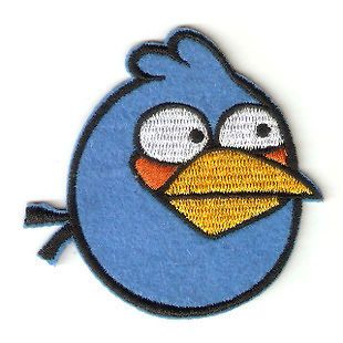 All set Angry birds embroidery labels stick logo Ironing/sewing