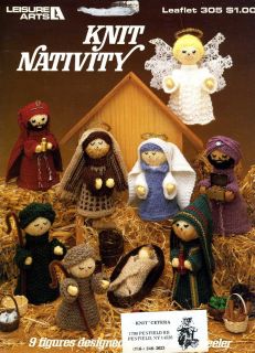 Nativity Scene 9 Figures Knitting Pattern Christmas Ornament