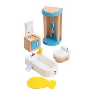 One Step Ahead Kids Wooden Dollhouse Accessories Bathroom Furniture