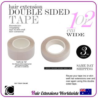   Double Sided Tape   1 cm x 3 m. For Skin / Tape Wefts   Sydney
