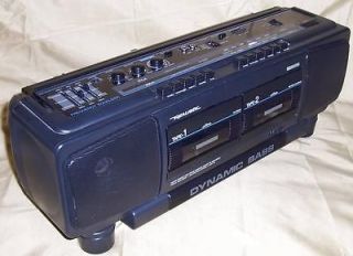 BOOMBOX REALISTIC SCR 39 AM/FM STEREO DUAL CASSETTE TAPE DECKS DOLBY